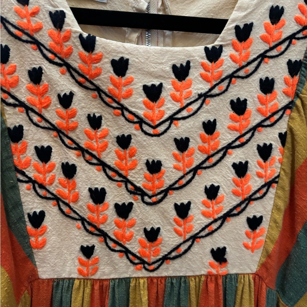 Embroidered Multicolor Dress